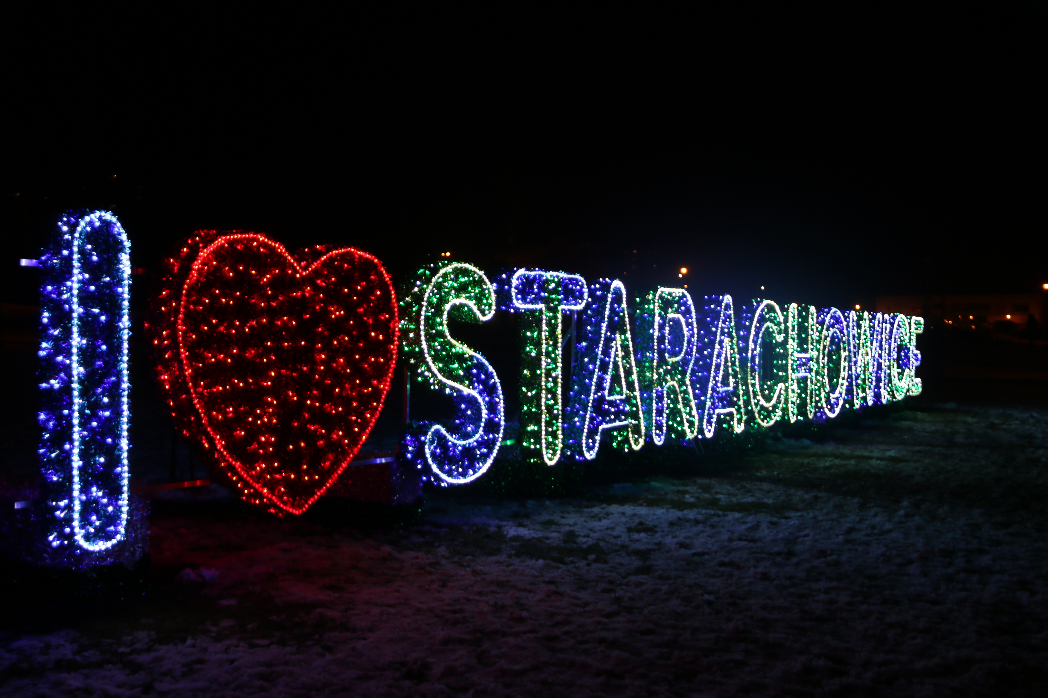 Napis 3 D„I ♥ Starachowice”