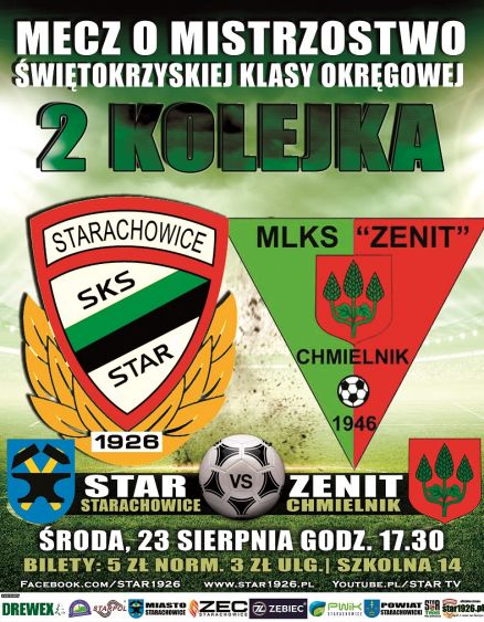 star zenit plakat 2 kolejka